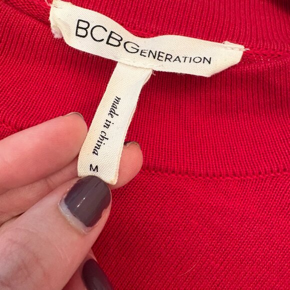 BCBGeneration Colorblock short sleeve Sweater - Picture 4 of 4